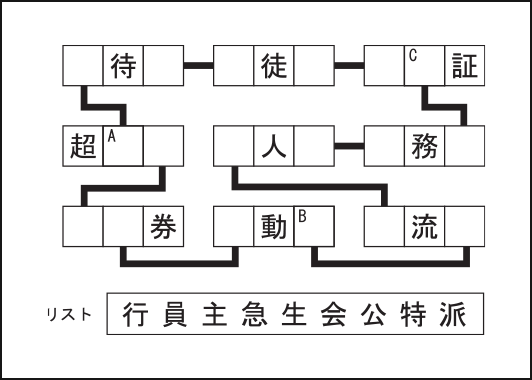 漢字ネットワークパズル