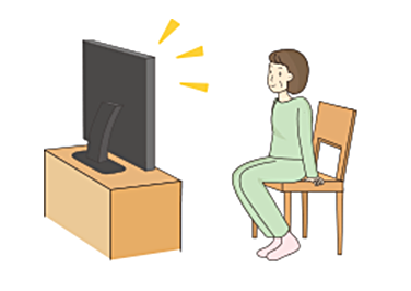 テレビを見ながら編