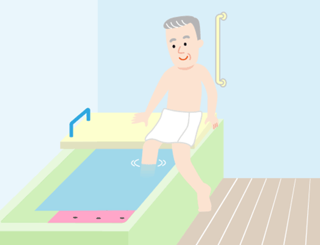 座り姿勢で浴槽をまたぎたい方に。「バスボード」