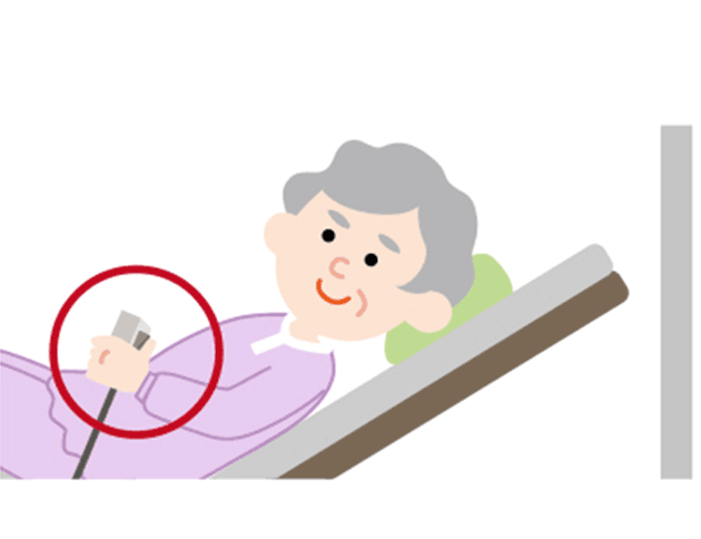 手元スイッチはご本人が使いやすいものを。