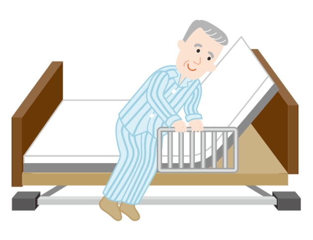 高さがあるので、ふとんよりも立ち上がりやすい。