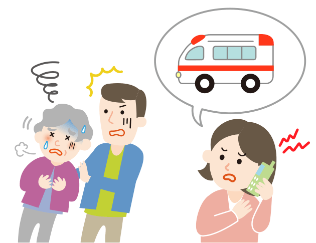 意識がもうろうとしていたら救急車を呼びましょう。