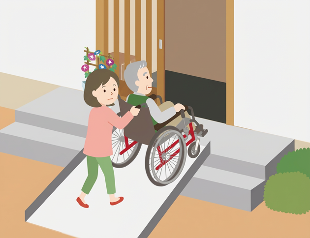 車椅子を使うならスロープで段差を解消。「スロープ」