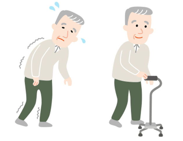 足腰にかかる荷重を減らし、歩きやすくします。
