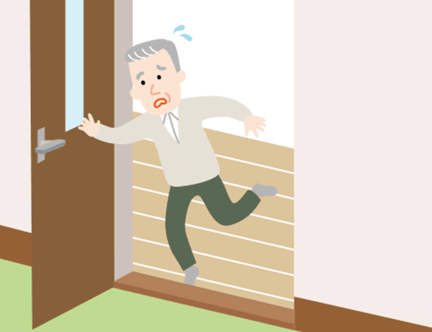 数mm単位の段差でも転倒の原因になります。