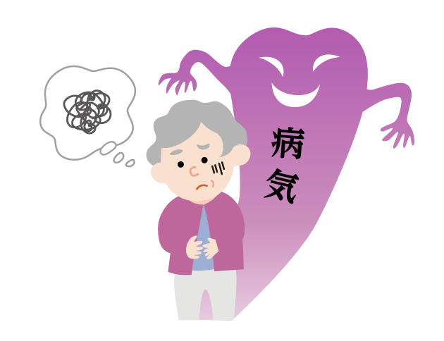 見当識障害のため、場所がわからなくなります。