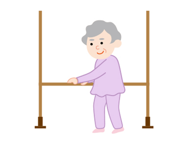 両手で握れる手すりなら、姿勢がぐんと安定します。