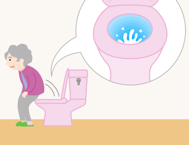 既存のトイレに後付けし、水を流す動作が不要に。「自動便器洗浄レバー」