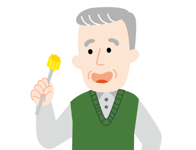 歯がない方にはスポンジブラシでケアを。「スポンジブラシ・舌ブラシ」