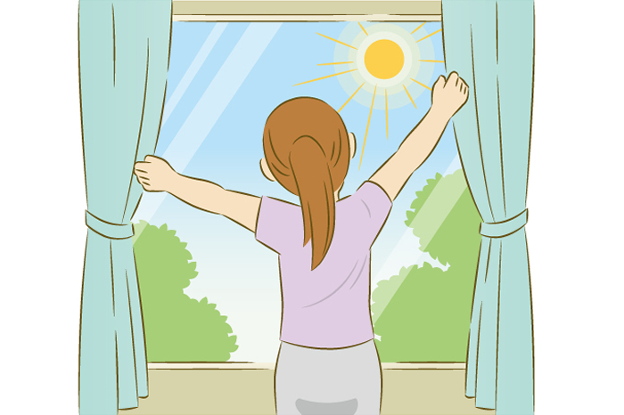生活習慣から質の良い睡眠を(1) 太陽光を浴びる
