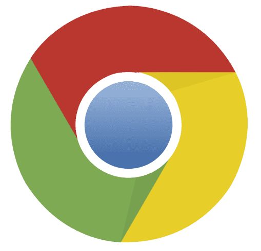 Google Chromeのアイコンのイラスト