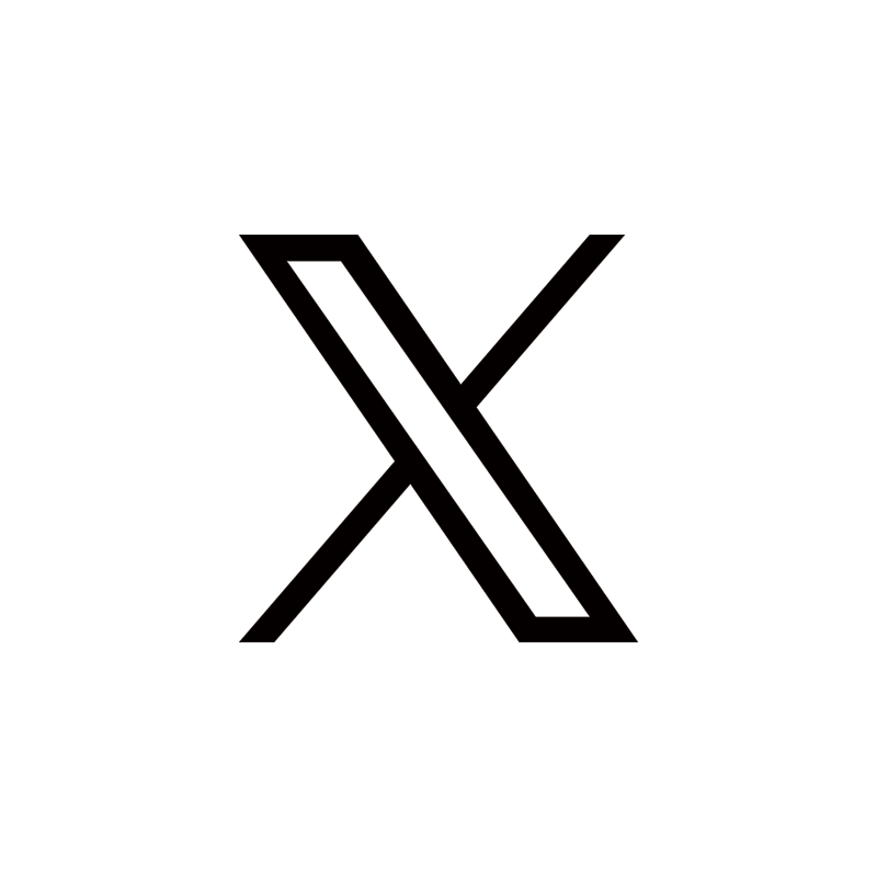 「X」のロゴのイラスト`