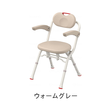 折りたたみシャワーベンチ A-S フィットウォームグレー