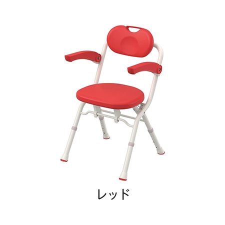 折りたたみシャワーベンチ A-S フィットウォームレッド