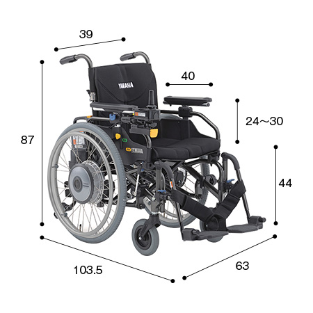 電動車いす自走式 JWアクティブ PLUS+(標準)｜車椅子のレンタル 
